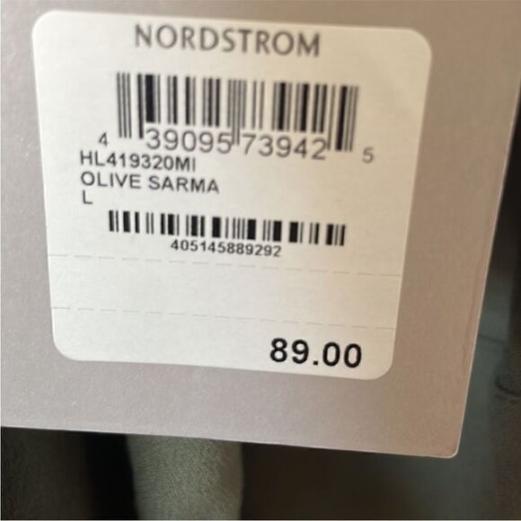 Chelsea 28 NOTCH DETAIL DUSTER IN OLIVE SARMA Size L NWOT - Picture 2 of 7